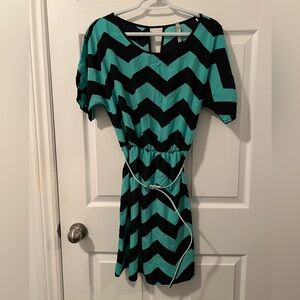 Cute sundress with belt! Size large